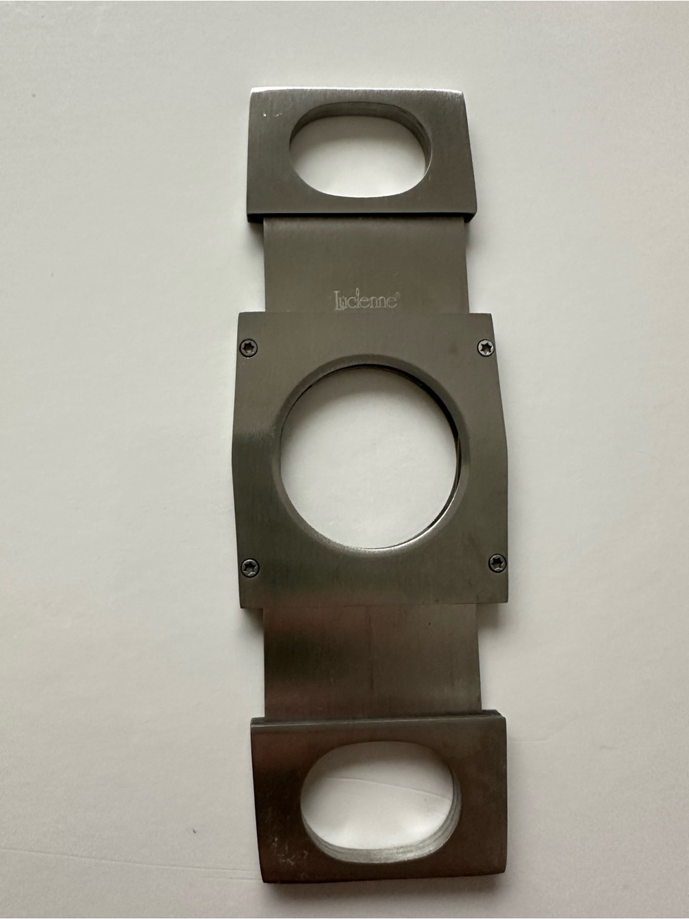 Cigar Cutter Lucienne Guillotine Straight 64 gage Stainless Steel